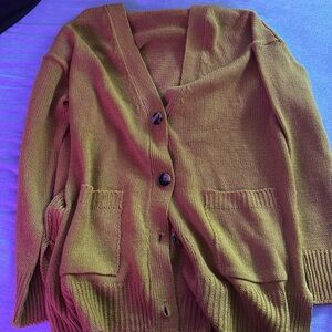 Jason Maxwell Yellow Cardigan